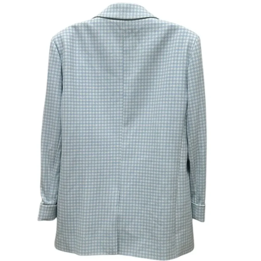 Alice + Olivia Justin Gingham Double Breasted Blazer - Picture 5 of 7